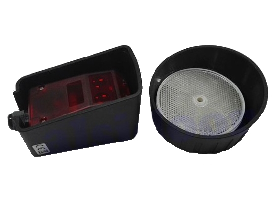 Fotocélula 15 metros con espejo y protectores 